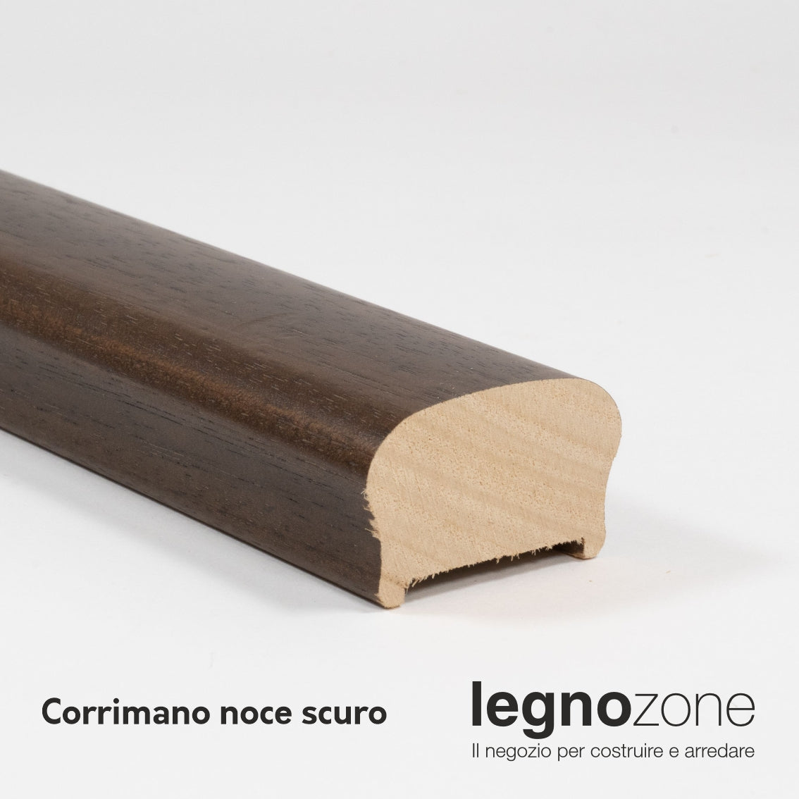 Corrimano sagomato in ayous masello mm 55x35