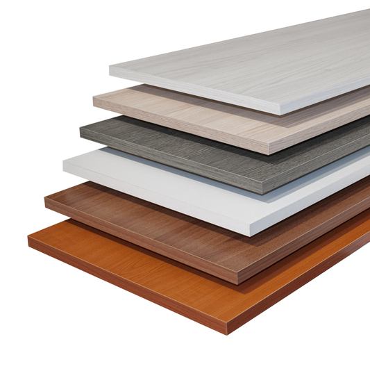 Ripiani melaminico bordato