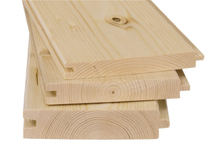 Perline da rivestimento e listoni in abete