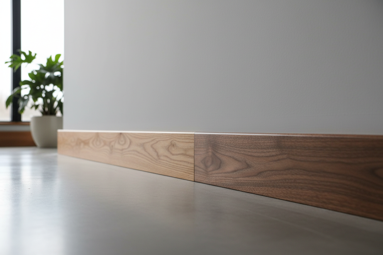 Battiscopa in vero legno