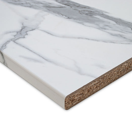 Top cucina laminato HPL Bianco Carrara idrorepellente