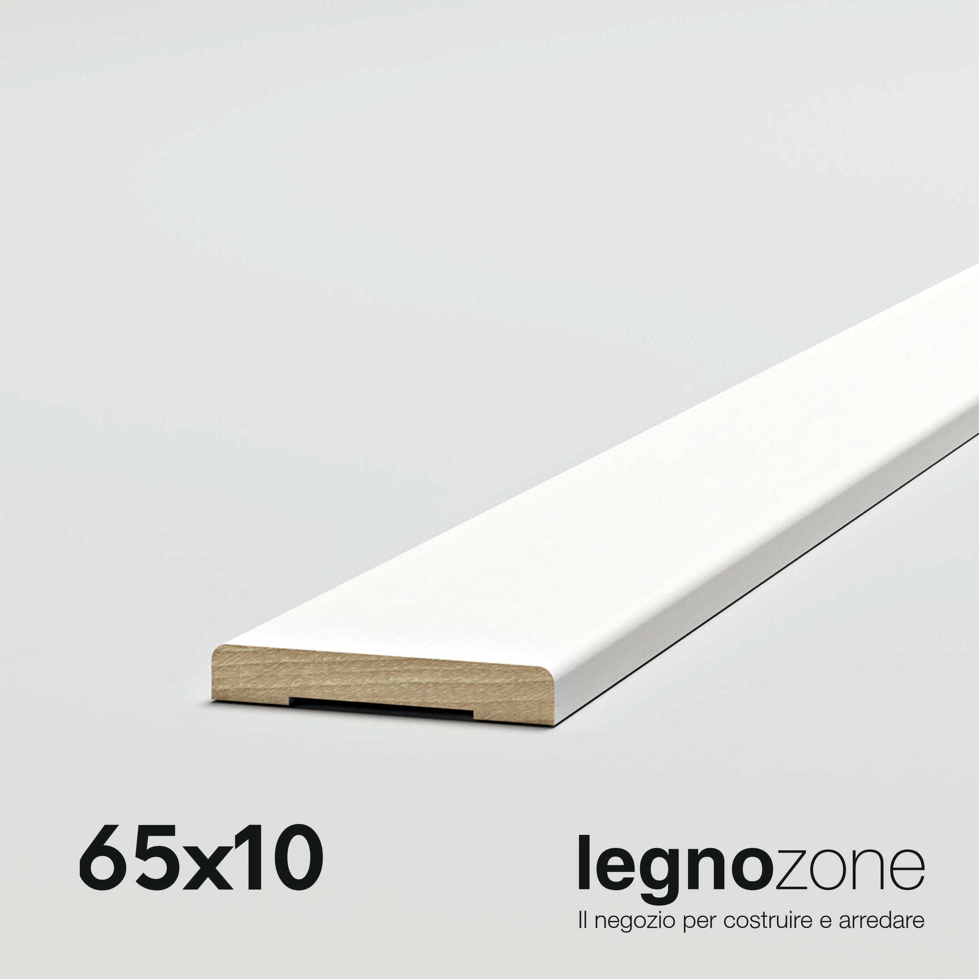 Coprifilo liscio per porte laccato bianco