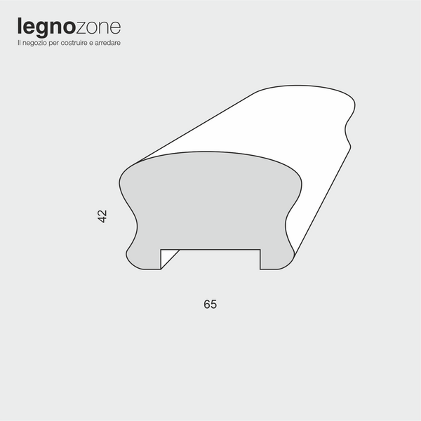 Corrimano in pino per scale