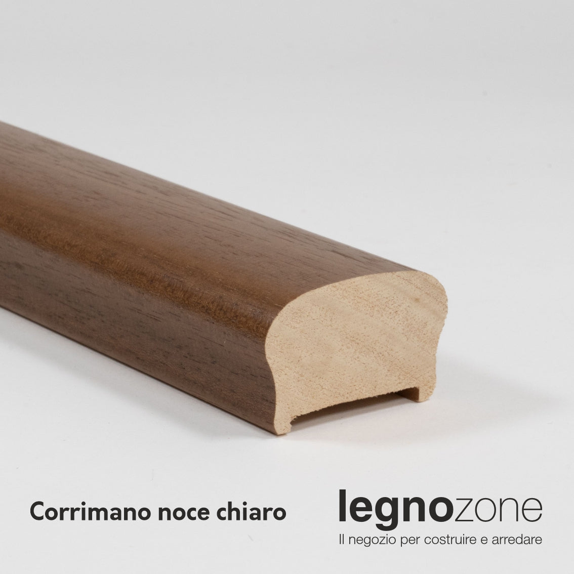 Corrimano sagomato in ayous masello mm 55x35