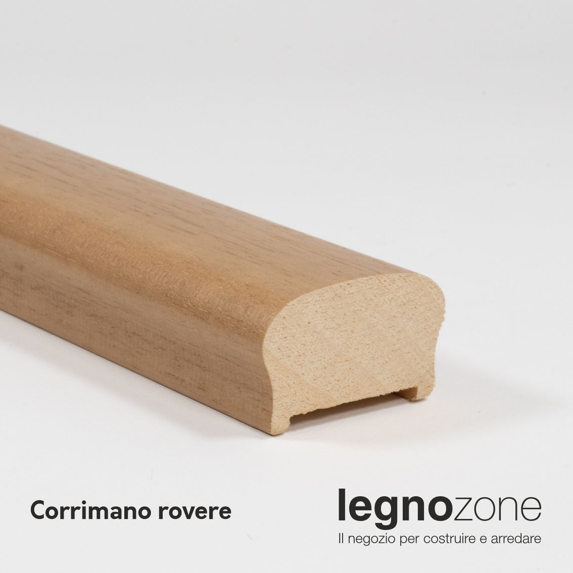 Corrimano sagomato in ayous masello mm 55x35