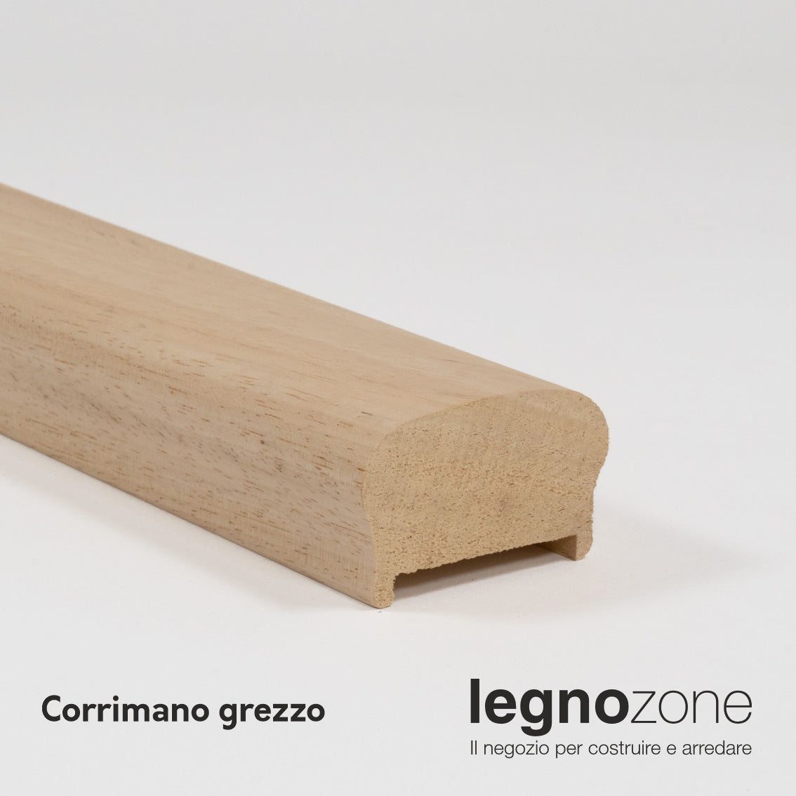 Corrimano sagomato in ayous masello mm 55x35