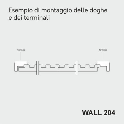 Boiserie WALL 204 ultrasottile altezza cm 280