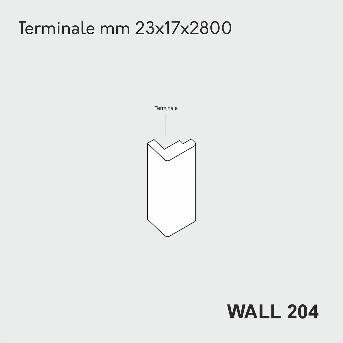 Boiserie WALL 204 ultrasottile altezza cm 280