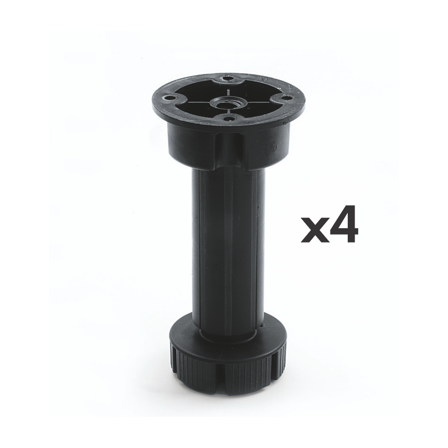 piedini per cucine in anb nero plastica