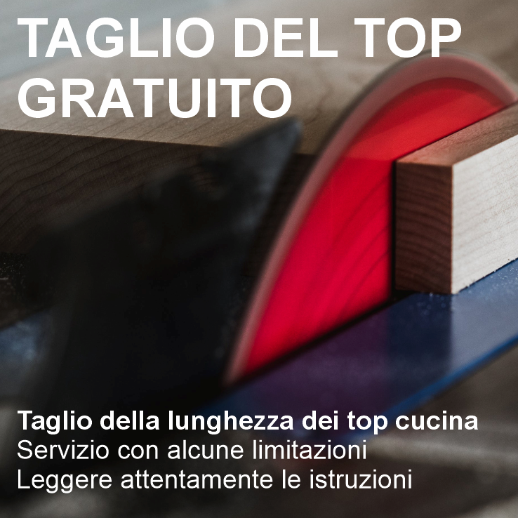 Taglio top cucina su misura gratuito