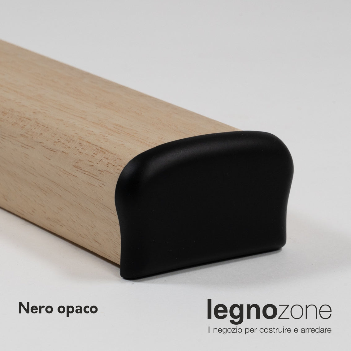 Terminale per corrimano nero