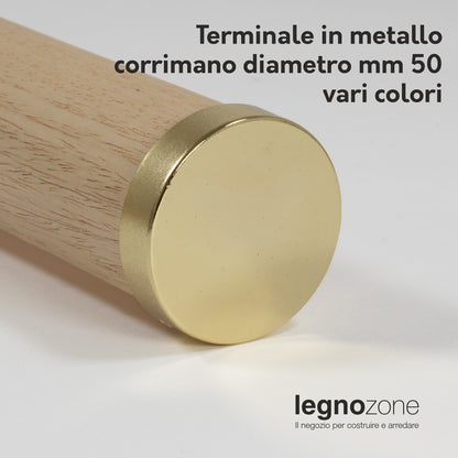 Terminale per corrimano tondo