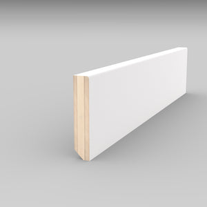 Battiscopa TANGANICA laccato bianco mm 50x10x2400