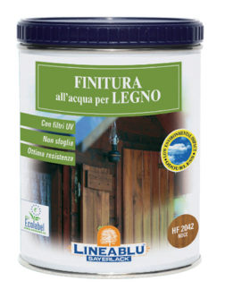 Finitura all'acqua per legno interno esterno