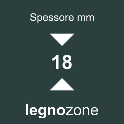 Ripiani melaminici bordati 4 lati spessore mm 18