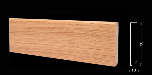Battiscopa impiallacciati in legno