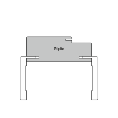 Stipite con coprifili telescopici