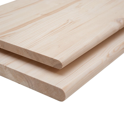 Fianchi stondati in legno lamellare